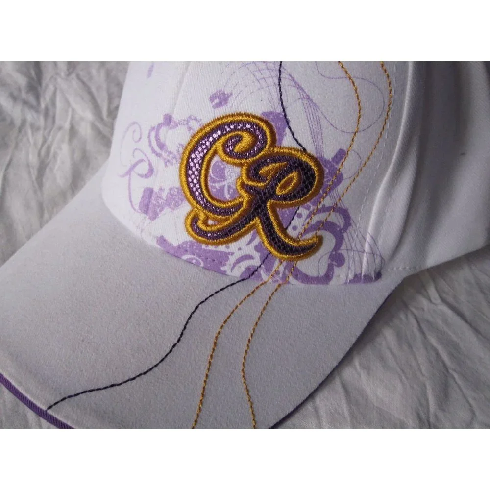 RARE White/Purple/Gold Crown Royal Embroidered Adjustable H3 Outfitters‎ Hat Cap